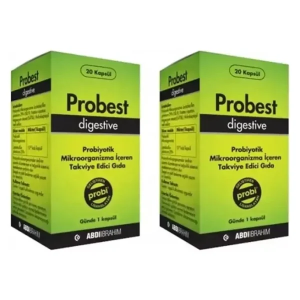 Probest Probiyotik Digestive 20 Kapsül - Sindirim Sistemi Destekleyici Abdi İbrahim - Görsel 8