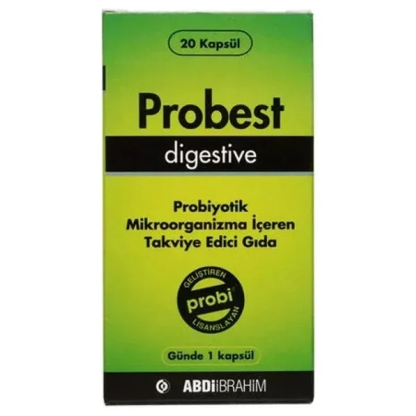 Probest Probiyotik Digestive 20 Kapsül - Sindirim Sistemi Destekleyici Abdi İbrahim - Görsel 9