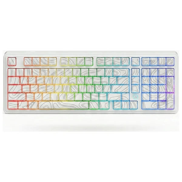 Ajazz AK980 Max HE Contour Beyaz RGB Magnetic Frost Switch Kablolu Mekanik Oyuncu Klavyesi - Görsel 2