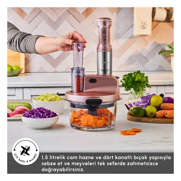 Karaca Mastermaid Prosteel 2500 W Cam Mutfak Robotu - Görsel 7