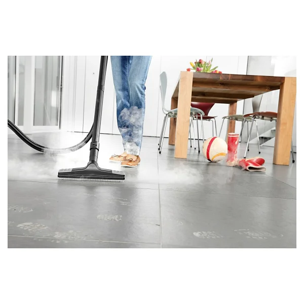 Karcher Yüksek Performanslı Buharlı Süpürge ve Vakum Makinesi 2200 Watt Güç 4 Kademeli Emiş Gücü 5 Kademeli Buhar Ayarlı Islak Kuru Temizleyici Karcher Sv 7 - Beyaz - Görsel 3