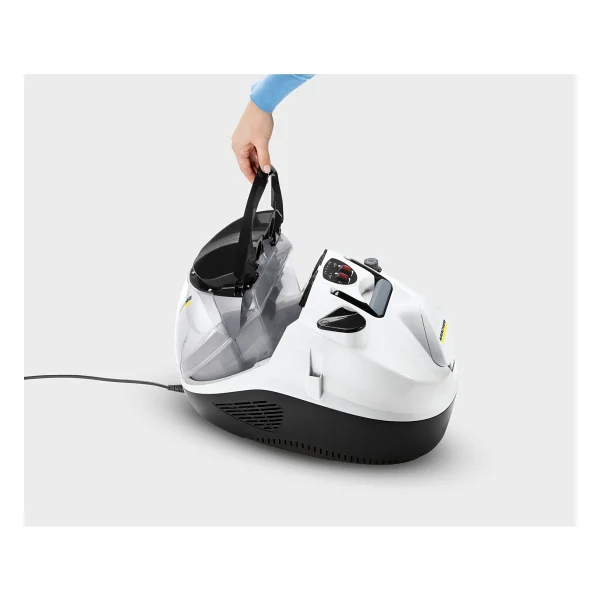 Karcher Yüksek Performanslı Buharlı Süpürge ve Vakum Makinesi 2200 Watt Güç 4 Kademeli Emiş Gücü 5 Kademeli Buhar Ayarlı Islak Kuru Temizleyici Karcher Sv 7 - Beyaz - Görsel 8