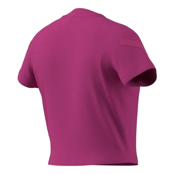 Adidas Z.N.E. Fitted Jj4852 Pembe Kısa Kollu Bisiklet Yaka Çocuk Crop Tişört - Görsel 9