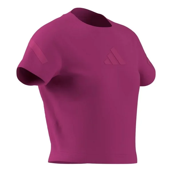 Adidas Z.N.E. Fitted Jj4852 Pembe Kısa Kollu Bisiklet Yaka Çocuk Crop Tişört - Görsel 10