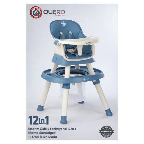 Quero Yummy 12 İn 1 Fonksiyonel Mama Sandalyesi - Görsel 2
