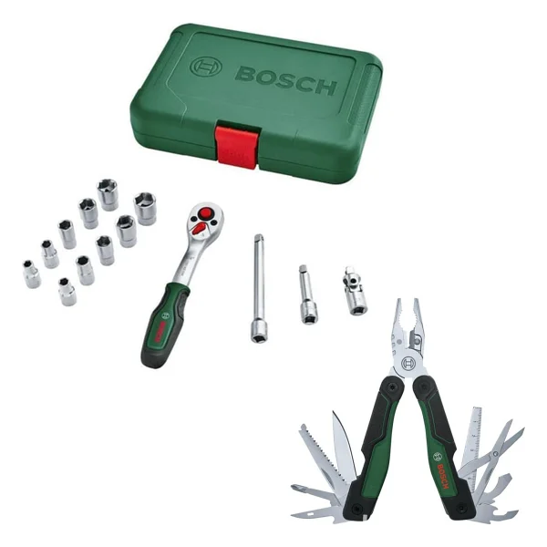 Bosch Lokma Seti 14 Parça + Çok Amaçlı Alet Pense - Çakı (16 Özellik) - Görsel 4