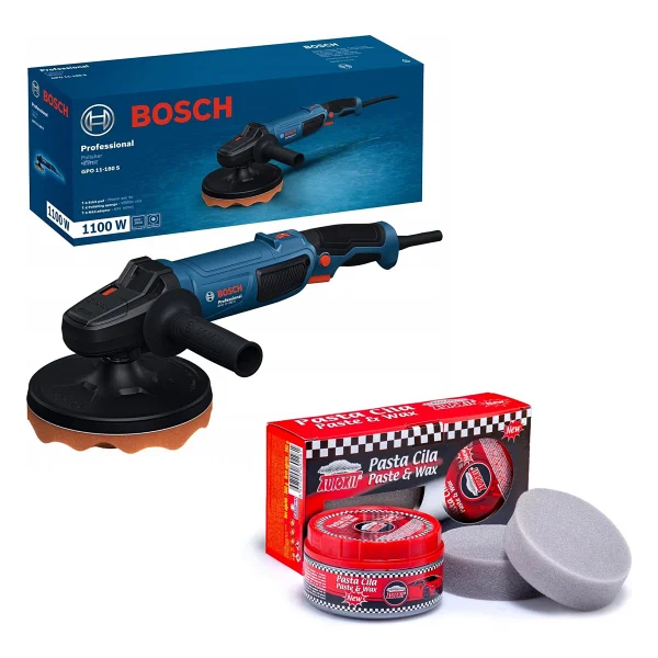 Bosch Professional Gpo 11-180 S Köşeli Polisaj Makinası + Autokit Pasta Cila Set 2 Süngerli - Görsel 5