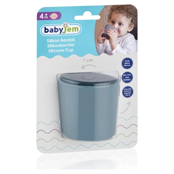 Babyjem Silikon Bardak Yeşil - Görsel 9