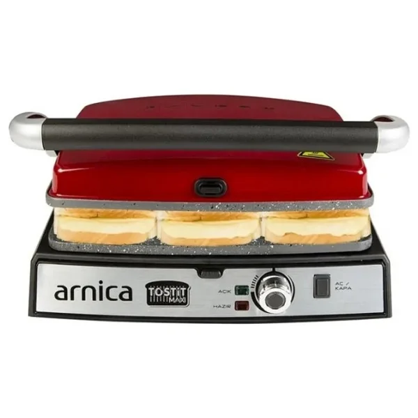 Arnica Tostit Maxi Granit Kırmızı 2000 W Tost Makinesi - Görsel 5