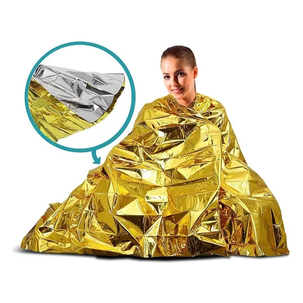 Evolite Acil Durum Termal Battaniye XL 160x210 Cm - Görsel 2