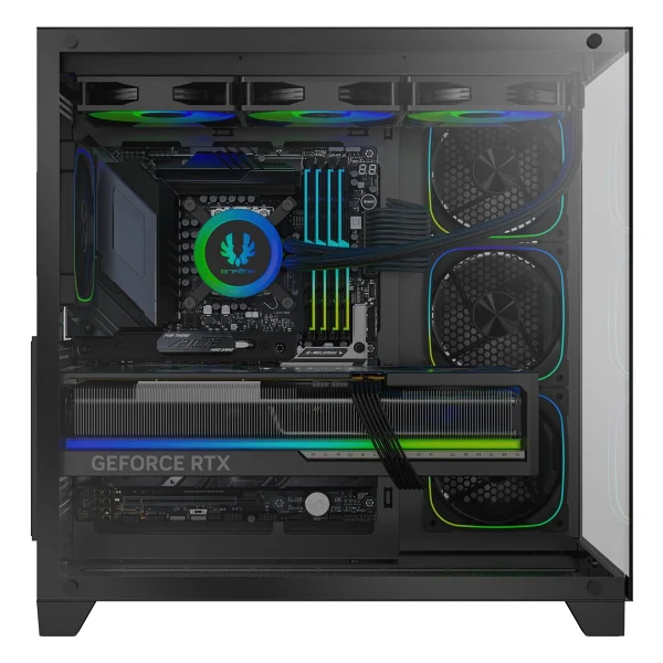Bitfenix Polii Black 750w 80+ Bronze Psu 4x120mm Frgb Fan Atx Temperli Cam Siyah Gaming (Oyuncu) Kasa - Görsel 2