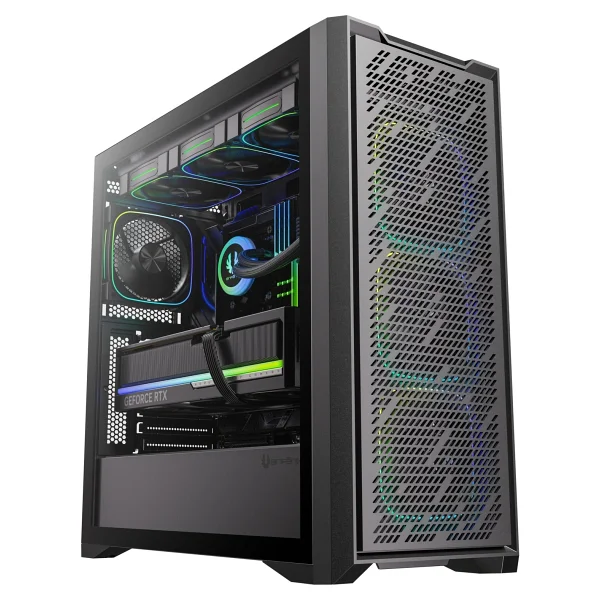 Bitfenix Sepii Black 850w 80+ Bronze Psu 4x120mm Frgb Fan Atx Temperli Cam Siyah Gaming (Oyuncu) Kasa - Görsel 5