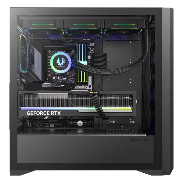 Bitfenix Sepii Black 850w 80+ Bronze Psu 4x120mm Frgb Fan Atx Temperli Cam Siyah Gaming (Oyuncu) Kasa - Görsel 2