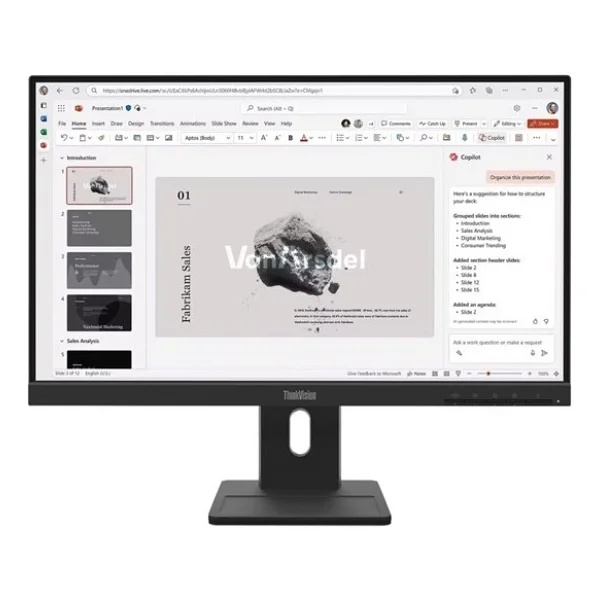 Lenovo Thinkvision E22-40 64c9mar6tk 21.5" 4 Ms Full HD Pivot Ips 100 Hz Monitör - Görsel 8