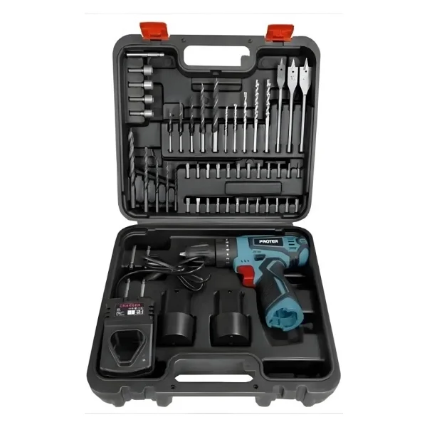 Proter Pst 352 Kit 12 V 2.0 Ah Li-İon Pil 2 Vts Darb.Şarjlı (52 Parça Set) P1ea111 - Görsel 3