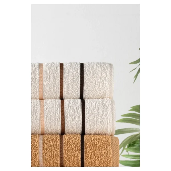 Dnzgülcan Mira 6'lı %100 Pamuk Havlu Seti Beden Ve Banyo Havlusu 50x90 Cm - Görsel 3