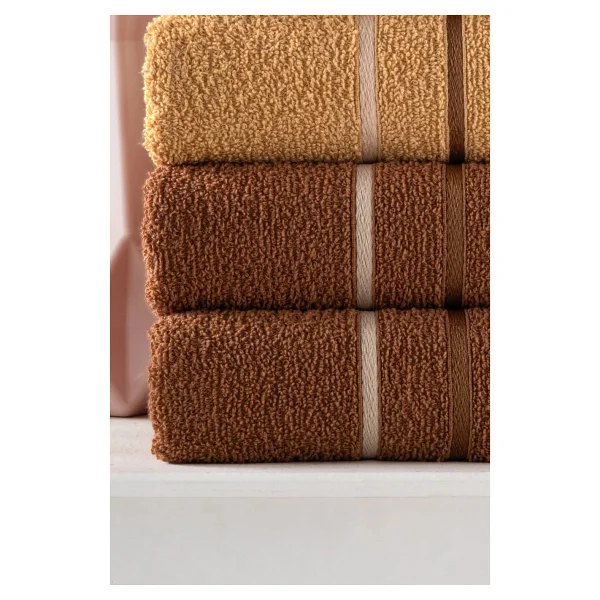 Dnzgülcan Mira 6'lı %100 Pamuk Havlu Seti Beden Ve Banyo Havlusu 50x90 Cm - Görsel 4