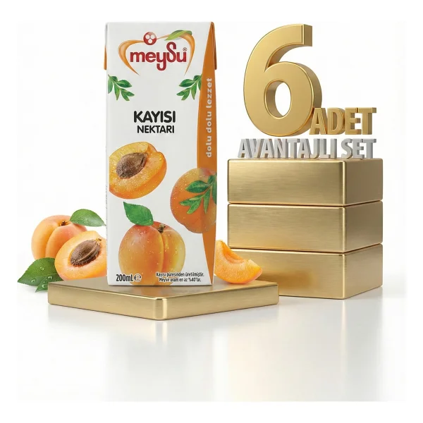 Meysu Kayısı Nektar 6x200 Ml. - Görsel 3