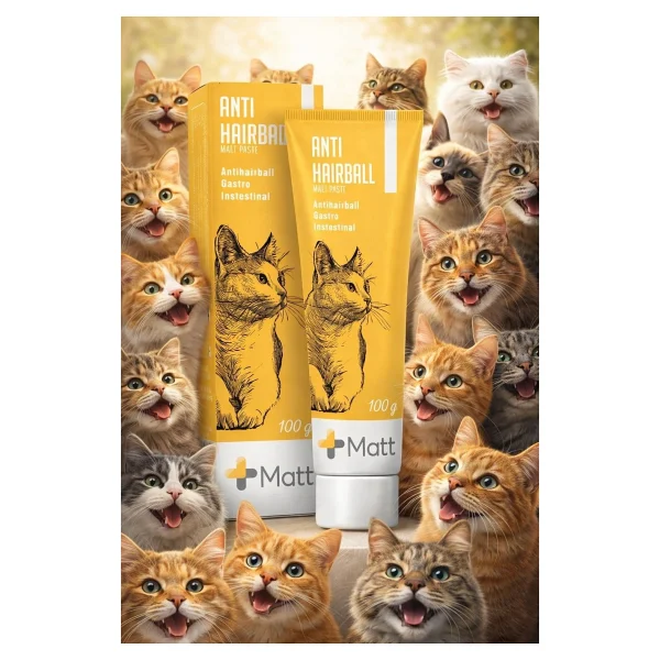 Matt Matt Malt Antihairball Cat Paste - Görsel 4