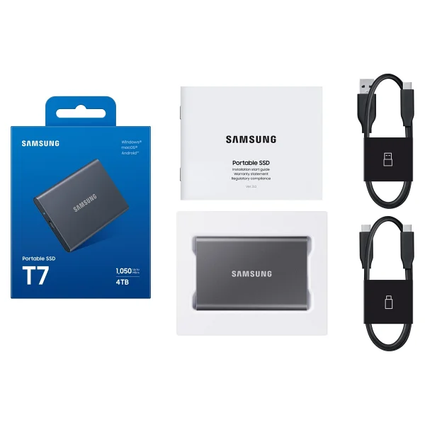 Samsung T7 Mu-Pc4t0t/Ww USB 3.2 4 TB Taşınabilir SSD - Görsel 2