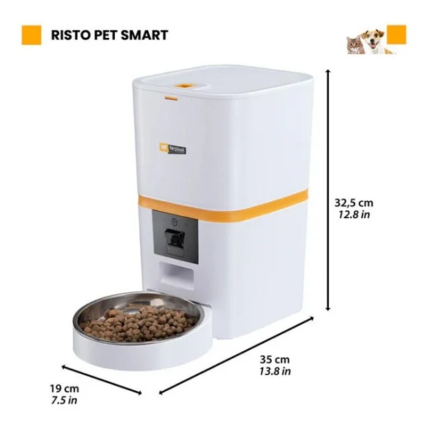 Ferplast Risto Pet Smart 6 Lt Kameralı Akıllı Otomatik Mama Kabı - Görsel 3