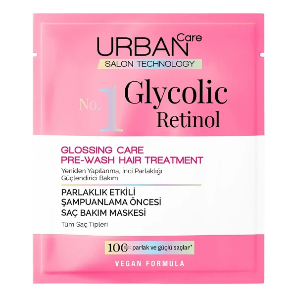 Urban Care No.1 Glycolic Retinol Parlaklık Etkili Duş Öncesi 50 Ml Saç Maskesi - Görsel 3