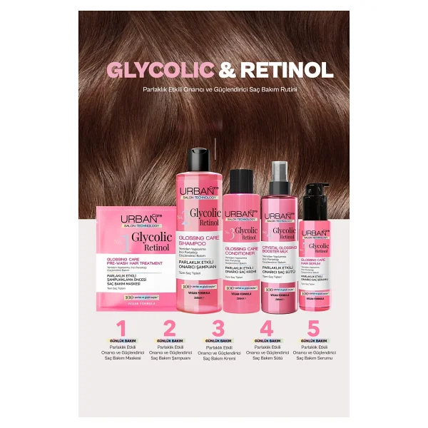 Urban Care No.1 Glycolic Retinol Parlaklık Etkili Duş Öncesi 50 Ml Saç Maskesi - Görsel 6