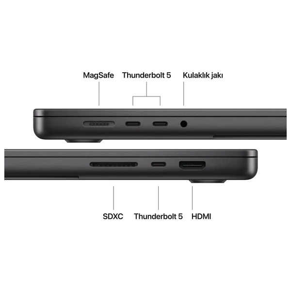 MacBook Pro M5 Pro 48 GB 1 TB SSD 16.2" Mgec4tu/A Uzay Siyahı - Görsel 9