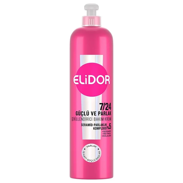 Elidor 7/24 Elektriklenme Önleyici Şekillendirici 240 Ml Saç Kremi - Görsel 3