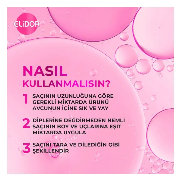 Elidor 7/24 Elektriklenme Önleyici Şekillendirici 240 Ml Saç Kremi - Görsel 5