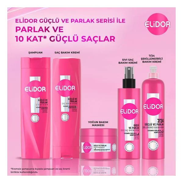 Elidor 7/24 Elektriklenme Önleyici Şekillendirici 240 Ml Saç Kremi - Görsel 7