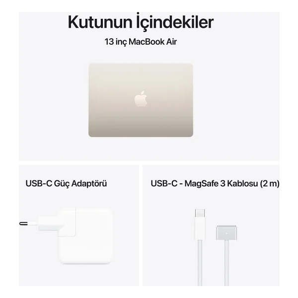 MacBook Air M5 16 GB 512 GB SSD 13.6" Mdha4tu/A Yıldız Işığı - Görsel 9