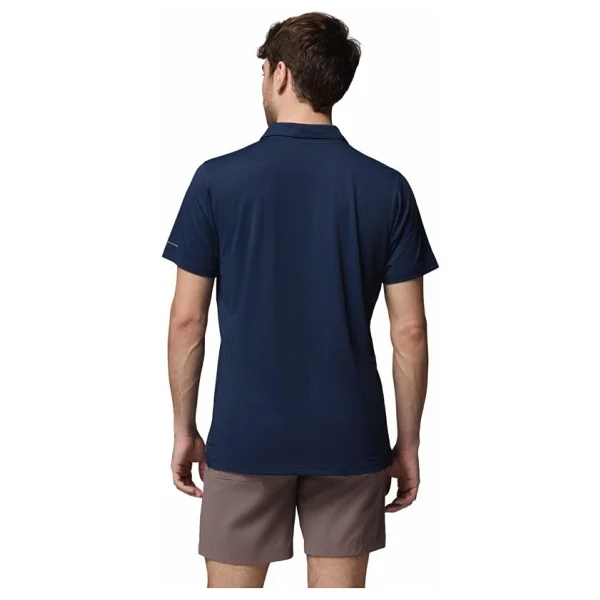 Columbia Tech Trail Utility Am1495-465 Lacivert Kısa Kollu Polo Yaka Erkek Tişört - Görsel 2