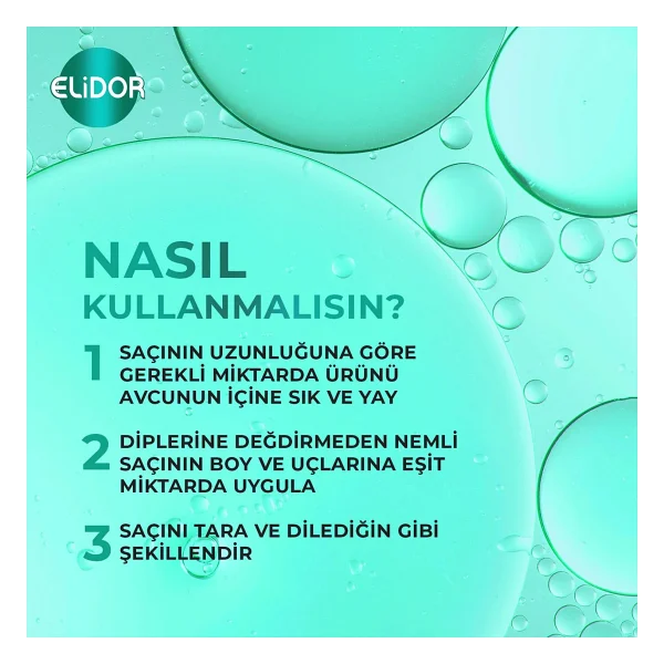 Elidor 7/24 Belirgin Bukleler Şekillendirici 240 Ml Saç Kremi - Görsel 4