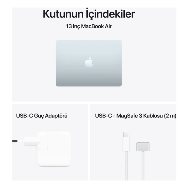 MacBook Air M5 16 GB 512 GB SSD 13.6" Mdhh4tu/A Gök Mavisi - Görsel 9