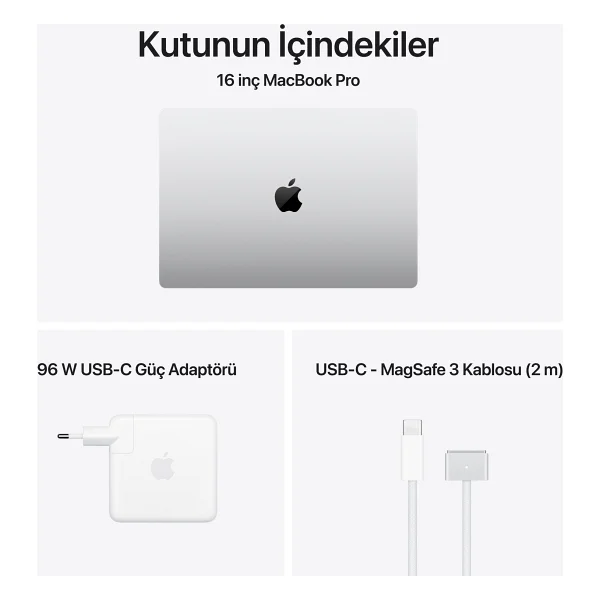 MacBook Pro M5 Pro 24 GB 1 TB SSD 16.2" Mge44tu/A Gümüş - Görsel 10