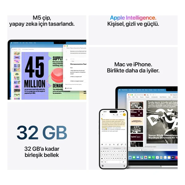 MacBook Air M5 16 GB 1 TB SSD 15.3" Mdvt4tu/A Gök Mavisi - Görsel 10