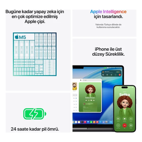 MacBook Pro M5 32 GB 1 TB SSD 14.2" Mj3d4tu/A Uzay Siyahı - Görsel 7