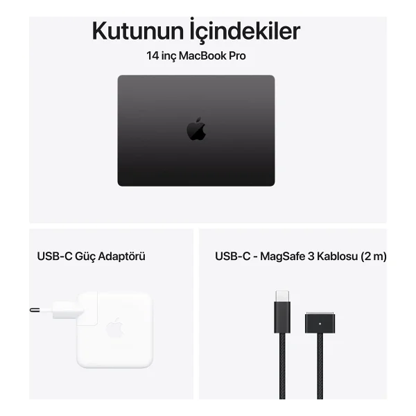 MacBook Pro M5 32 GB 1 TB SSD 14.2" Mj3d4tu/A Uzay Siyahı - Görsel 9