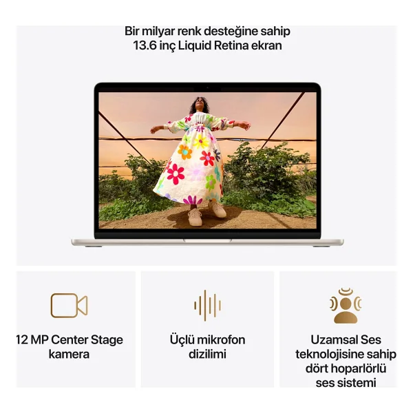 MacBook Air M5 24 GB 1 TB SSD 13.6" Mdhd4tu/A Yıldız Işığı - Görsel 7