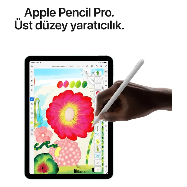 iPad Air M4 Wi-Fi 128 GB 11" Mh314tu/A Mavi Tablet - Görsel 6