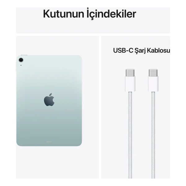 iPad Air M4 Wi-Fi 128 GB 11" Mh314tu/A Mavi Tablet - Görsel 10