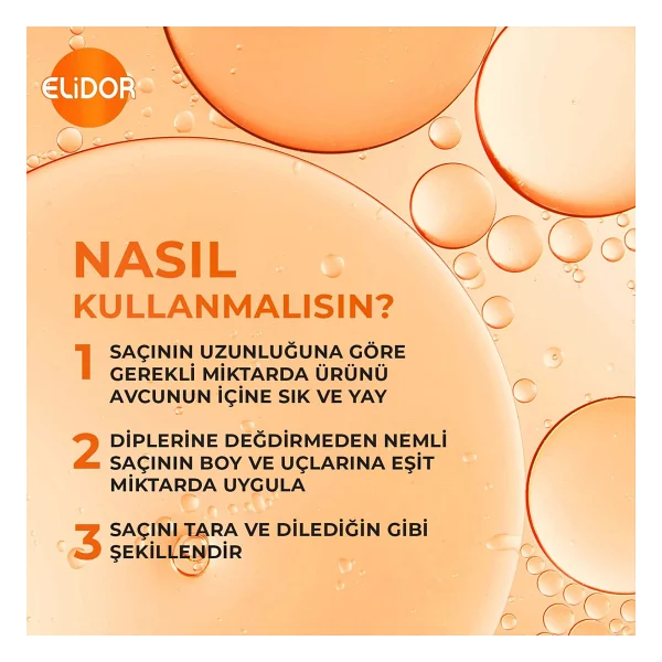 Elidor 7/24 Onarıcı Etki Şekillendirici 240 Ml Saç Kremi - Görsel 6