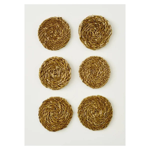 Bella Maison Rafe 6'lı Bardak Altlığı Naturel (10 Cm) - Görsel 5
