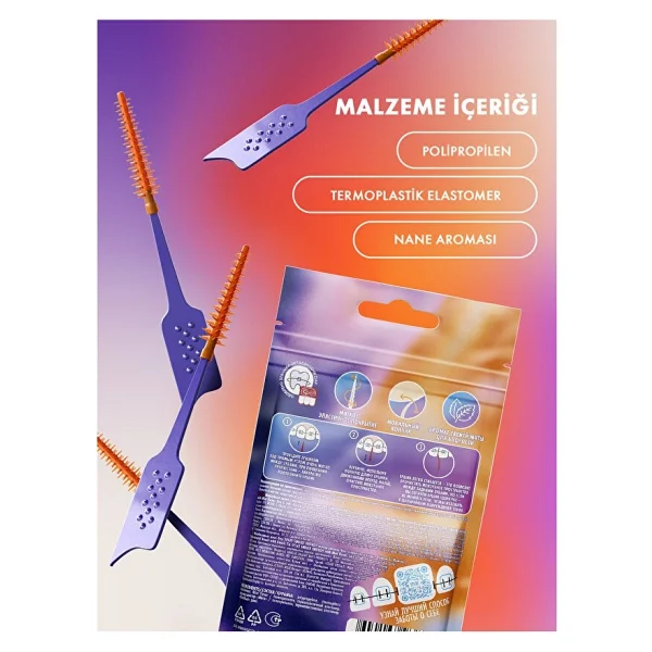 Splat Smilex Ortho 0.5 Mm 30'lu Arayüz Fırçası - Görsel 3