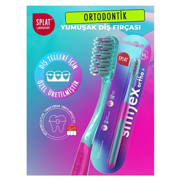 Splat Smilex Ortho Ortodonti Diş Fırçası Yumuşak - Görsel 4