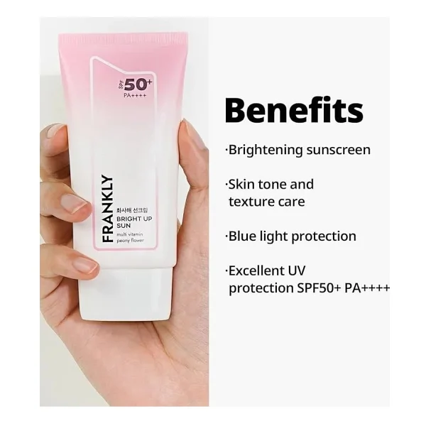 Frankly Bright Up Ton Eşitleyici Ve Aydınlatıcı 50 Ml 50 Faktör Pembe Güneş Kremi - Görsel 5