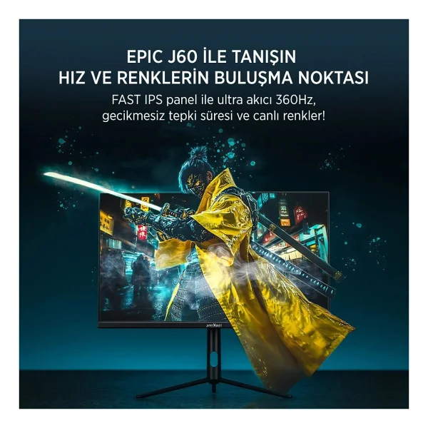 James Donkey Epic J60 27" 0.5 ms Full HD Pivot IPS 360 Hz Oyuncu Monitörü - Görsel 5