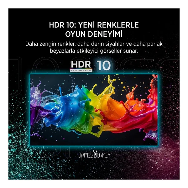 James Donkey Epic J60 27" 0.5 ms Full HD Pivot IPS 360 Hz Oyuncu Monitörü - Görsel 7