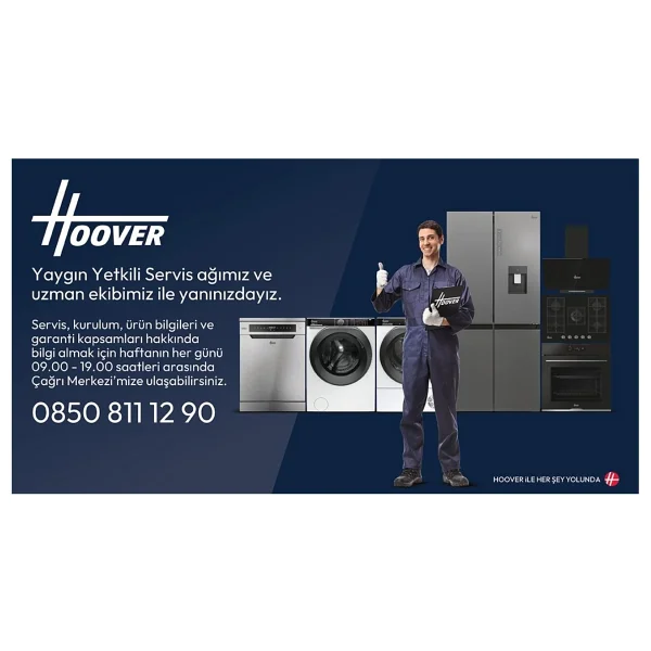 Hoover Hodg5t718ew1 Çift Kapılı No Frost Buzdolabı - Görsel 4